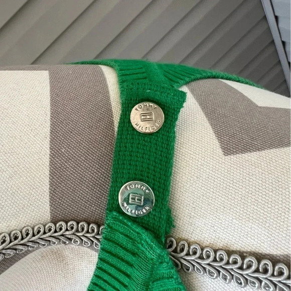 Tommy Hilfiger Green Sleeveless Cable Halter Sweater Women’s Sz M - Picture 4 of 10